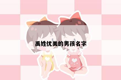 禹姓优美的男孩名字